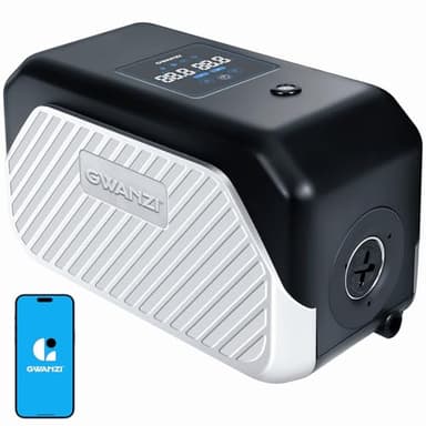 Gwanzi 1HP Whole House Variable Speed Water Pressure Booster Pump 90PSI 115V Automatic Penmanent Mangnet Motor Constant Pressure 1320GPH Wireless App Control for Home House Villa Apartmen