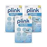 Plink Fizzy Drain Freshener and Cleaner, Prevents Clog Buildup and Removes Sink Odors in Bathrooms, Kitchens, and Homes, Septic-Friendly, Lemon Scent, 3 Packs of 6, 18 Tablets Total