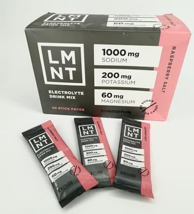 LMNT Zero Sugar Electrolytes - | Drink Mix | 30-Count (30 count, Raspberry Salt)