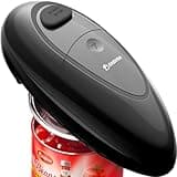 Electric Can Opener, One-Touch Automatic Can Opener with Smooth Edge, Battery Operated Handheld Can Opener for All Can Sizes, Best Kitchen Gadget for Seniors, Arthritis, and Weak Hands, Gifts (Black)