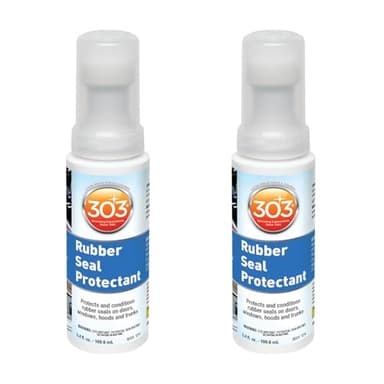 303 Products Rubber Seal Protectant – Windows, Hoods, Trunks, Rejuvenates Color & Flexibility of Old & Dry Seals, Weatherproofing & UV Protection, 3.4 fl.oz (Pack of 2)