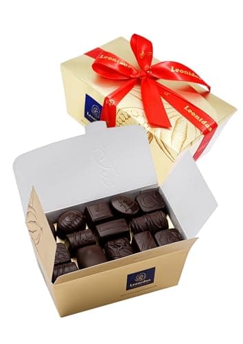 Leonidas Belgian Chocolates | All Dark Chocolates in a Beautiful Gift Ballotin Box | Imported Fine Chocolate from Belgium (1 x 32pc, 500g, 1.1lbs)