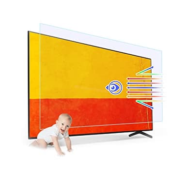 BU TV Screen Protectors Anti Glare Film for TV 43 Inch,Out Blue Light Filter Anti Scratch,TV Glare Stopper 43 Inch TV Screen Protector Indoor or Outdoor