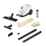 Kärcher Steam Cleaner, Multi Purpose, Power Steamer, Chemical-Free, 40 Sec Heat-Up, for Grout, Tile, Hard Floors, Appliances & More - SC 3 Easy Fix