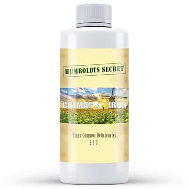 Humboldts Secret CalMag & Iron | Calcium, Magnesium & Chelated Iron Nutrient Fertilizer | Hydroponic Supplies for Vegetative & Flowering Growth in Soil, Coco, Hydroponics or RO Water | 8 Ounce