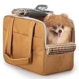 Dog Purse Carrier for Small Dogs – Cotton Padded Interior, Multiple Pockets, Breathable Mesh & Comfortable Strap – Durable Polyester Travel Bag, Lightweight Cat Carrier - Versatile Small Pet Bag