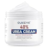 OUKEYA Urea Cream 40 Percent for Feet NEW FORMULA,Foot Cream for Dry Cracked Treatment Feet Lotion for Hand Heels Knees Elbows,Dead Skin Cuticle Callus Remover Toenail Softener,5.29 oz