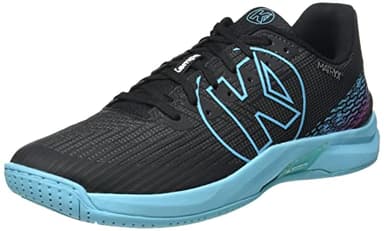 Kempa Unisex's Attack Two 2.0 Handball Shoe, Schwarz Aqua, US 8.5
