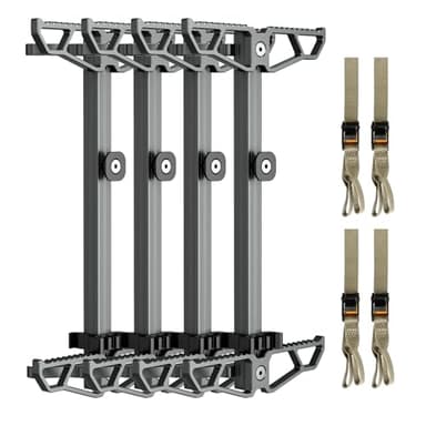 RiteAim Climbing Sticks, Lightweight Aluminum Hunting Climbing Steps, Non-Slip Tree Climbing Sticks for Hunting, Collapsible Climbing Ladder for Hunting Tree Stands with Climbing Straps