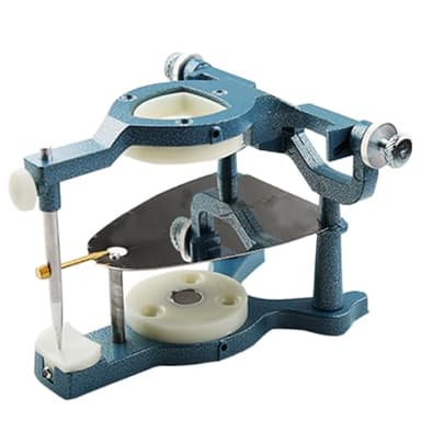 Dental Magnetic Articulator Blue Adjustable Denture Articulator Dental Lab Instruments Large Size Type C Articulator for Clinic, Dentists and Student (Blue)