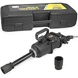 Stark USA 1" Air Impact Wrench Gun Long Shank Pneumatic Truck Mechanics Socket 38mm & 41mm Set Heavy Duty Truck Trailer Case