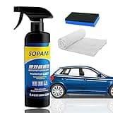 Car Coating Spray, 17.6 oz Quick Effect Coating Agent, Car Scratch Wax Coating Spray, Polish Spray Waterless Wash Wax, Oil Film Emulsion Glass Cleaner