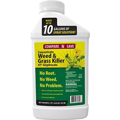 Compare-N-Save Glyphosate Concentrate Grass & Weed Killer Herbicide, 16-ounce
