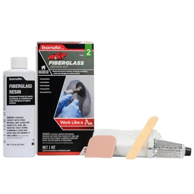 Bondo Fiberglass Resin Repair Kit, 00420, 0.45 Pint