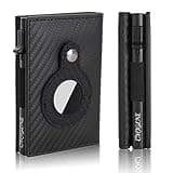 CHJGLNL AirTag Wallet, Slim Wallet for Apple Air Tag, Smart Wallet with AirTag Holder, Air Tag Wallet for Men, RFID Blocking, Carbon Fiber Modern Minimalist Wallet Gift for Men