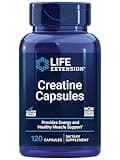 Life Extension Creatine Capsules – Creatine Monohydrate – Promotes Strength, Lean Muscle, Healthy Endurance – Non-GMO, Gluten-Free – 120 Capsules
