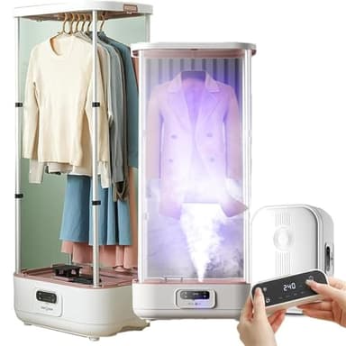 Electric steam clothes dryer, Collapsible Automatic Wireless Dryer,vertical steam dry clean closet for home,for Clothes & Fabric, with Remote One-key Care, Quick-Drying Steam