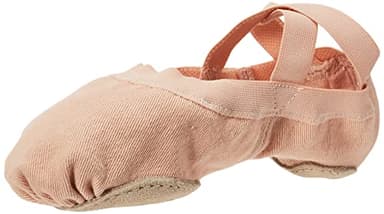 Bloch Dance Women's Synchrony Split Sole Stretch Canvas Ballet Slipper/Shoe, Pink, 6.5 Medium