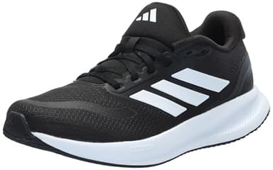 adidas Women's Run Falcon 5 Sneaker, Black/White/Black, 9