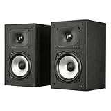Polk Monitor XT15 Pair of Bookshelf or Surround Speakers - Hi-Res Audio Certified, Dolby Atmos & DTS:X Compatible, 1" Terylene Tweeter & 5.25" Dynamically Balanced Woofer (Pair, Midnight Black)