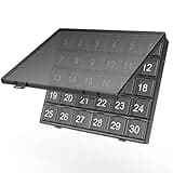 Monthly Pill Organizer Once a Day - 30 Day Pill Organizer Box - Squeeze to Open - Large Compartments Portable Case for Travel, Month Pill Cases Medicine Organizer for Vitamin (Black)
