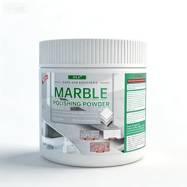 Professional Marble Polishing Powder Granite Polishing Kit Marble Floor Polish – Restore Shine & Remove Dullness, Safe for All Kinds of Stone, Countertops, Floors (10 oz)