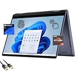 Dell Inspiron 14 2-in-1 Laptop, 14" FHD TouchScreen Display, AMD Ryzen 5-8640HS(Up to 4.9Hz), 64GB DDR5, 2TB PCIe SSD, Backlit KB, FP Reader, SD Card Reader, WiFi 6E, HDMI, USB-C, PDG HDMI, Win 11 Pro