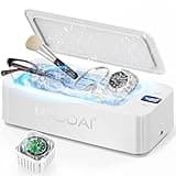 Ultrasonic Jewelry Cleaner - 50KHz Jewelry Cleaner Ultrasonic Machine with 5 Timer Modes, Portable Ultrasonic Cleaner Machine for Jewelry, Eyeglasses, Rings, Watches, Dentures, Retainer, Razors