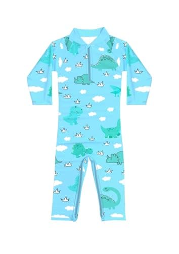 weVSwe Baby Swimsuit Girl Toddler Rashguard Swimsuit Full Body UV Protection Long Sleeve Swim Zip Girls One Piece Bathing Suit Light Pink Stripe 3 Years