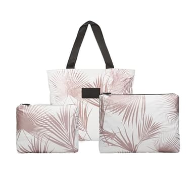 ALOHA Collection Day Palms Bundle in Rose Gold | Lightweight, Packable, and Splash-Proof Beach Bags