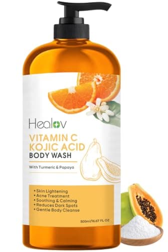 Kojic Acid Soap for Hyperpigmentation – Kojic Papaya Skin Brightening Body Wash – Turmeric Soap for Dark Spots, Acne Scars & Blemishes – Brightening Face Cleanser Skincare for Radiant, Even Skin Tone