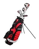 Precise XD-J Junior Complete Golf Club Set for Children Kids - 3 Age Groups Boys & Girls - Right Hand & Left Hand! (Red Ages 6-8, Right Hand)