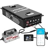 48V 135Ah LiFepo4 Lithium Battery with 200A BMS&APP, 10 Years-Lifetime, Perfect for Golf Carts, Boat, Trolling Motor, Lawn Mower, Solar, Off-Grid Life (48, Volts (DC))