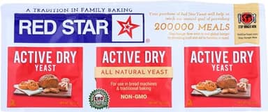 Red Star, Yeast A Countive Dry Gluten Free 3 Count, 0.75 Ounce