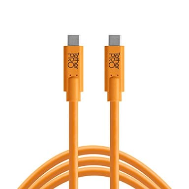 TetherPro USB-C to USB-C, 5Gbps Gen 1, 15' (4.6m), High-Visibility Orange