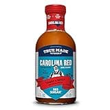 True Made Foods Carolina Red Barbecue Sauce, Spicy and Tangy, No Sugar Added, Keto, Whole30, Paleo (18oz, 1 Pack)