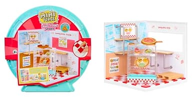 MGA's Miniverse Make It Mini Spaces Pizza Shop, Building Set, Customize, DIY Crafts, Rooms, Hobby, Collectors, Display, Gifts, 8+