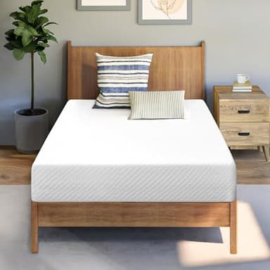 Neo Sleep 8 Inch Twin Cooling Gel Memory Foam Mattress Medium Firm CertiPUR-US Certified Foam, Comfort & Supportive Mattress in a Box Pressure Relief Removable Soft Cover No Fiberglass (Twin, 8 in)