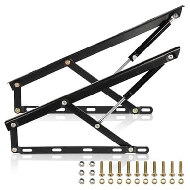 Dyna-Living Bed Lift Mechanism 22kg/48.5lbs Load Capacity Hydraulic Gas Spring Bed Storage Lift Kit for Storage Sofa Cabinet, 1.96 FT
