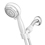 Waterpik 6-Mode Hand Held Shower Head, Power Spray with 5-Foot Hose, Classic White Finish, DIY Easy Installation, NVL-651E