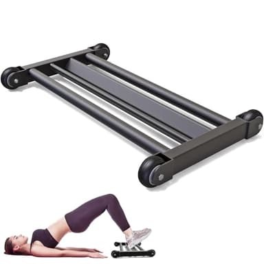 SELEWARE Glute Ham Glider - Heavy Duty Multi-Function Ab Glute Machine with Smooth Wheels for Hamstring Curl, Abdominal and Leg Workouts, Ab Glider Machine for Home & Commercial Gym Full Body Workout