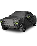 Morhept Pickup Truck Cover Waterproof All Weather, Outdoor Indoor Truck Protection Cover for Ford f150 / Chevy Silverado/Dodge Ram 1500, Truck Tarp Cover Black(Length 230 to 242 inch)