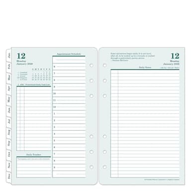 FranklinCovey - Original Planner Refill | Two Pages Per Day - Ring-Bound Planner (Compact, Jan 2026 - Dec 2026)