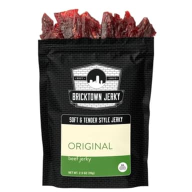 Original Soft and Tender Style Best Beef Jerky - High Protein- Healthy Lean Meat Snack - Try Our Best Tasting Soft Beef Jerky - 2.5 oz.