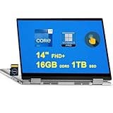 Dell Inspiron 14 7430 2-in-1 Laptop |14" FHD+ Touch | Intel 10-core i7-1355U | 16GB DDR5 1TB SSD | Backlit Fingerprint Thunderbolt4 FHD Camera Fast Charging Long-Lasting Battery Win11Pro Silver