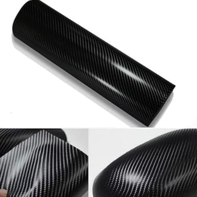 DIYAH 4D Black Carbon Fiber Vinyl Wrap Sticker with Air Release Bubble Free Anti-Wrinkle (12" x 60" / 1FT x 5FT)