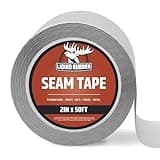 Liquid Rubber Peel and Stick Seam Tape - Fix Leaks, Repair and Restore Roof Joints and Tears, Bonds to EPDM, Metal, Tiles, Shingles, Wood, and Fiberglass Easy to Use, 2 Inch x 50 Foot Roll