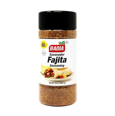 Badia Fajita Seasoning, Sazonador para Fajitas, 9.5 oz – Zesty Tex-Mex Spice Blend for Fajitas