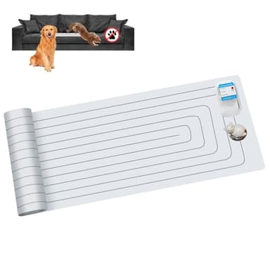 SEERWAY Scat Pet Shock Mat with Tester, Shock Pads for Dogs and Cats Training Indoor, Electric Repellent Mat Keeps Pets Off Couch, Sofa, Counter Top, 3 Training Modes, Battery Operated