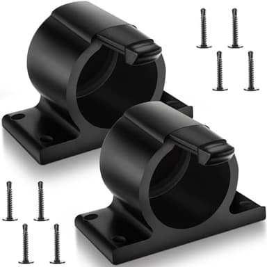 Tellegloww 2 Pcs 7-Way Round Trailer Plug Holder Harness Plug Protector 7 Pin Trailer Cover Holder for Towing